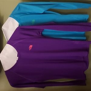 Ladies north face long sleeve shirts